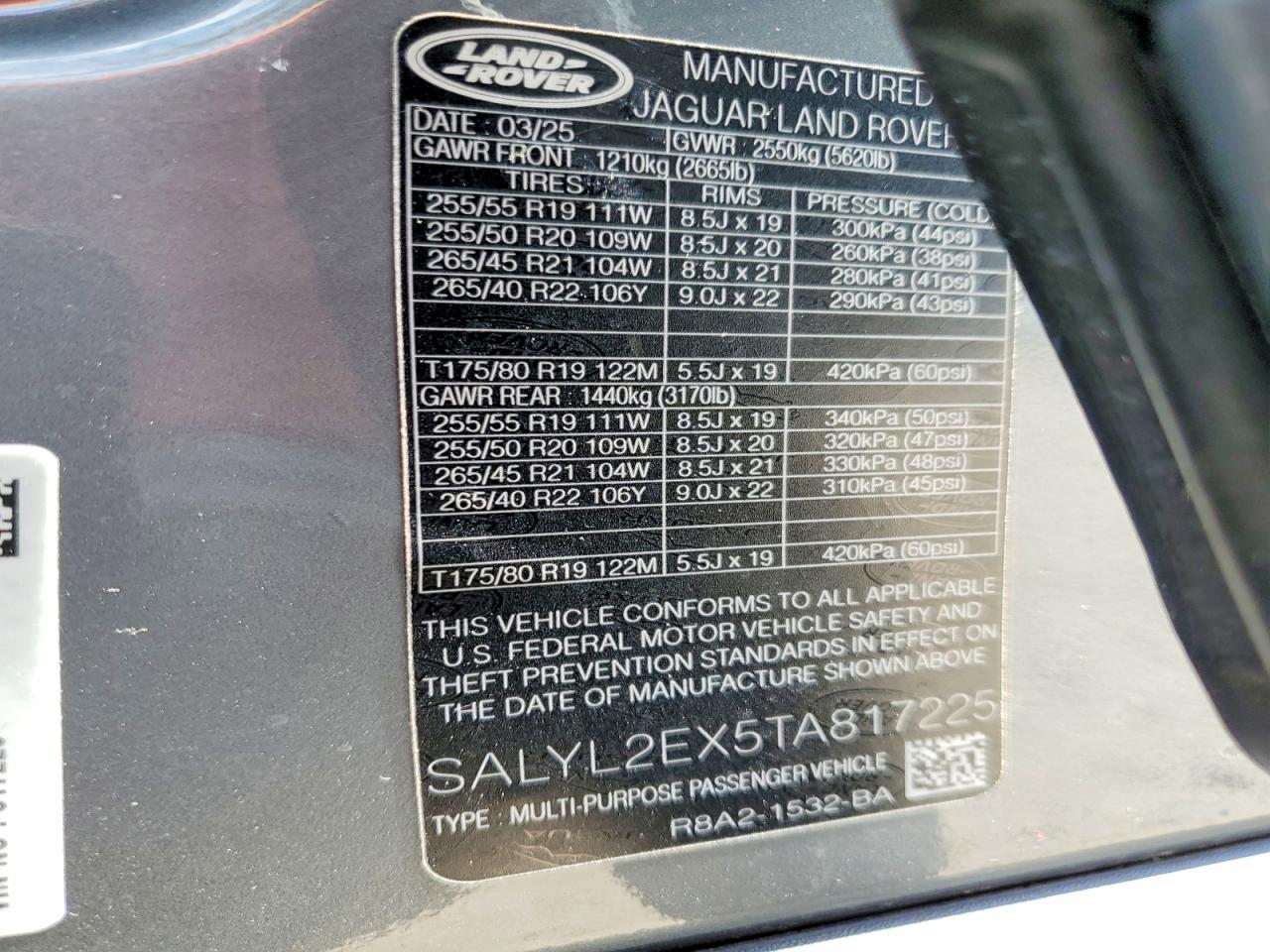 Land Rover Range Rover Dynamic Se