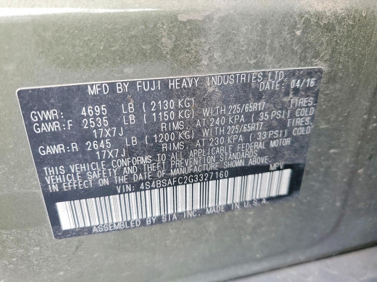 Subaru Outback 2.5i Premium
