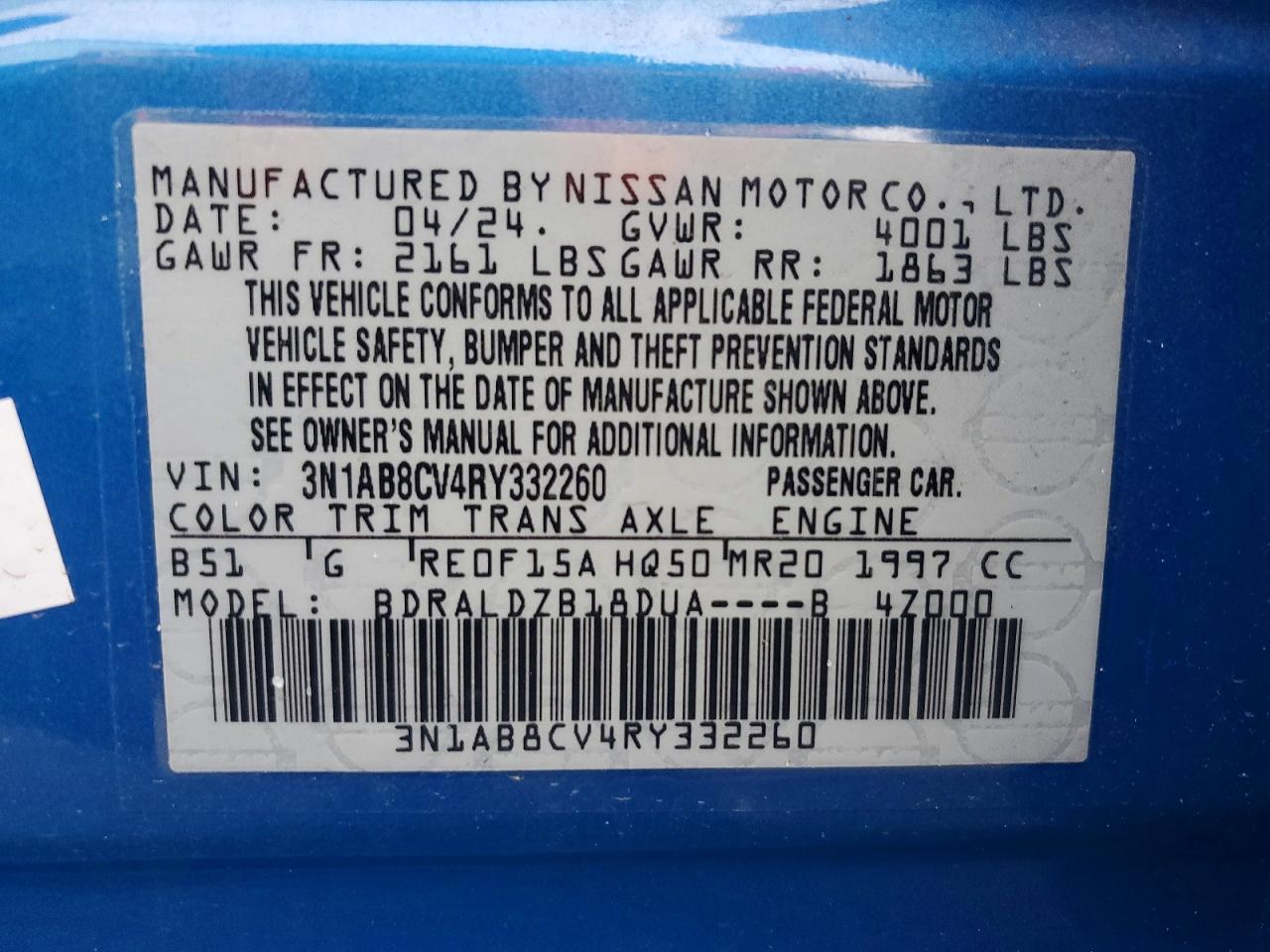 Nissan Sentra Sv