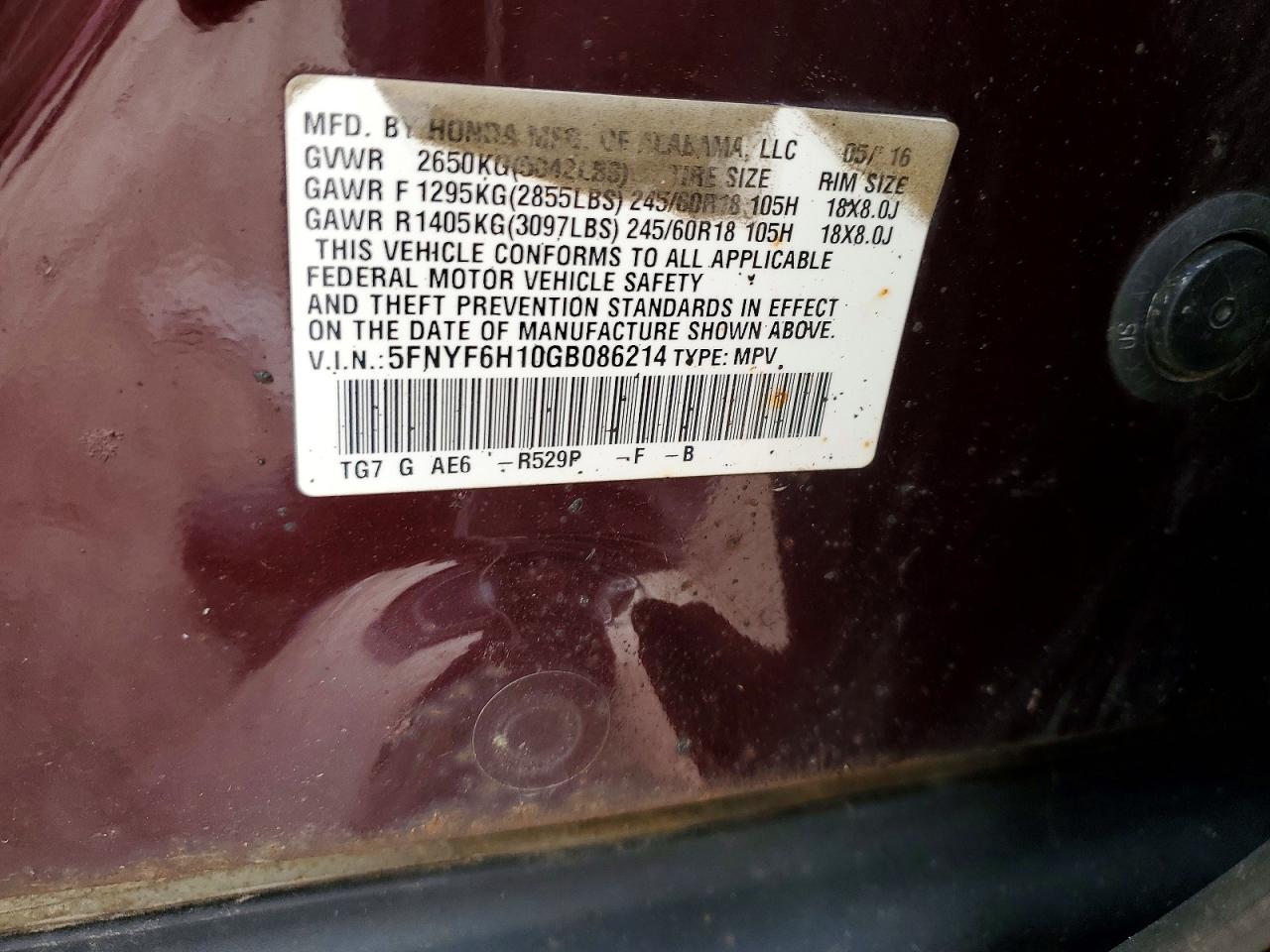 Honda Pilot Lx