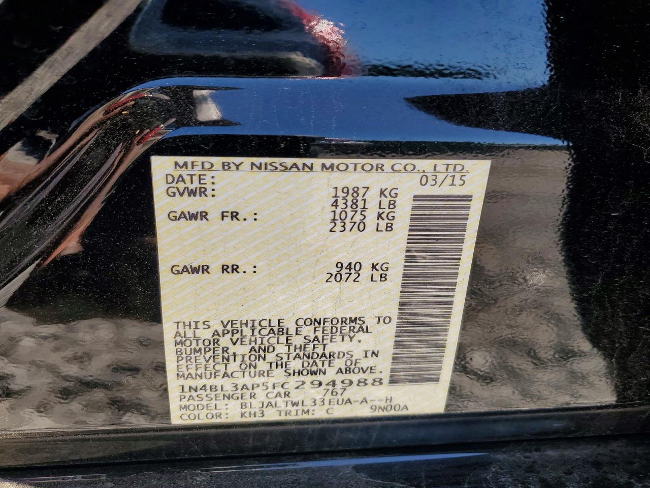 Nissan Altima 3.5 Sl