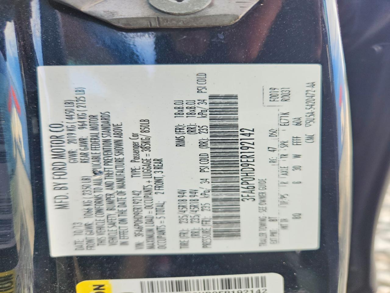 Ford Fusion Se