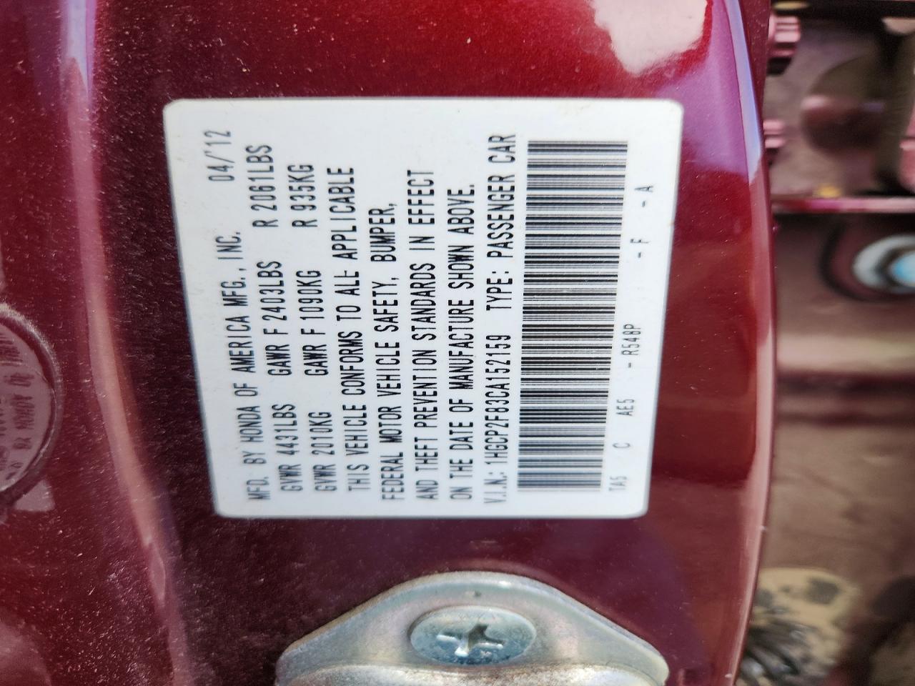 Honda Accord Exl