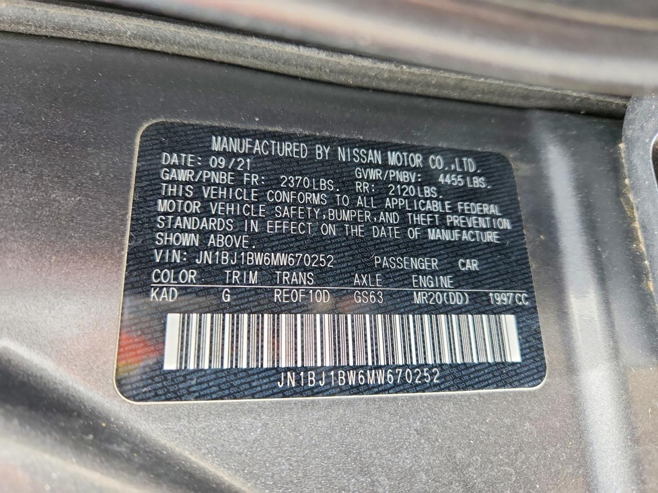 Nissan Rogue Sv