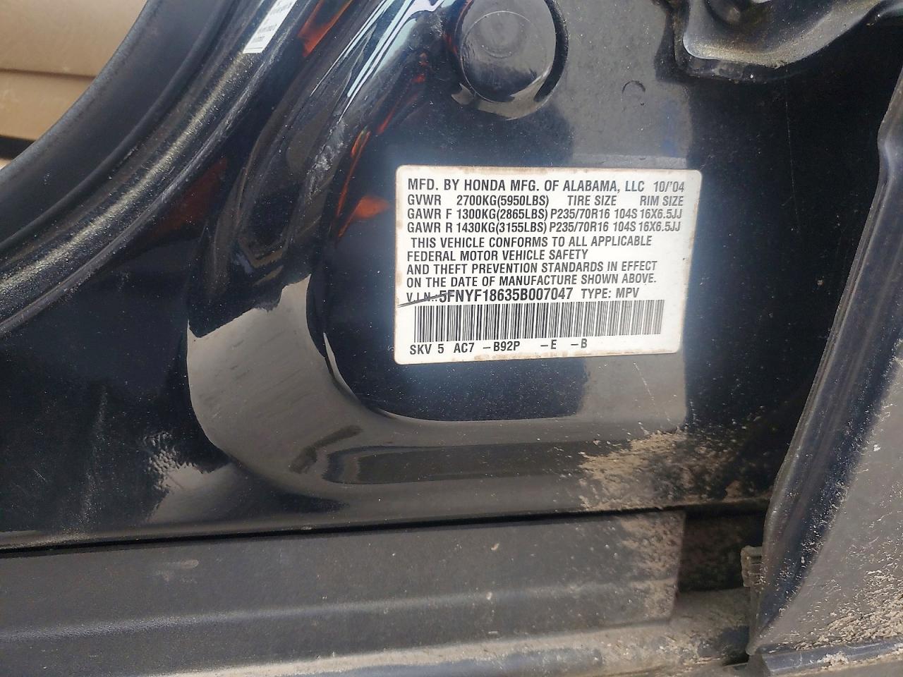 Honda Pilot Exl