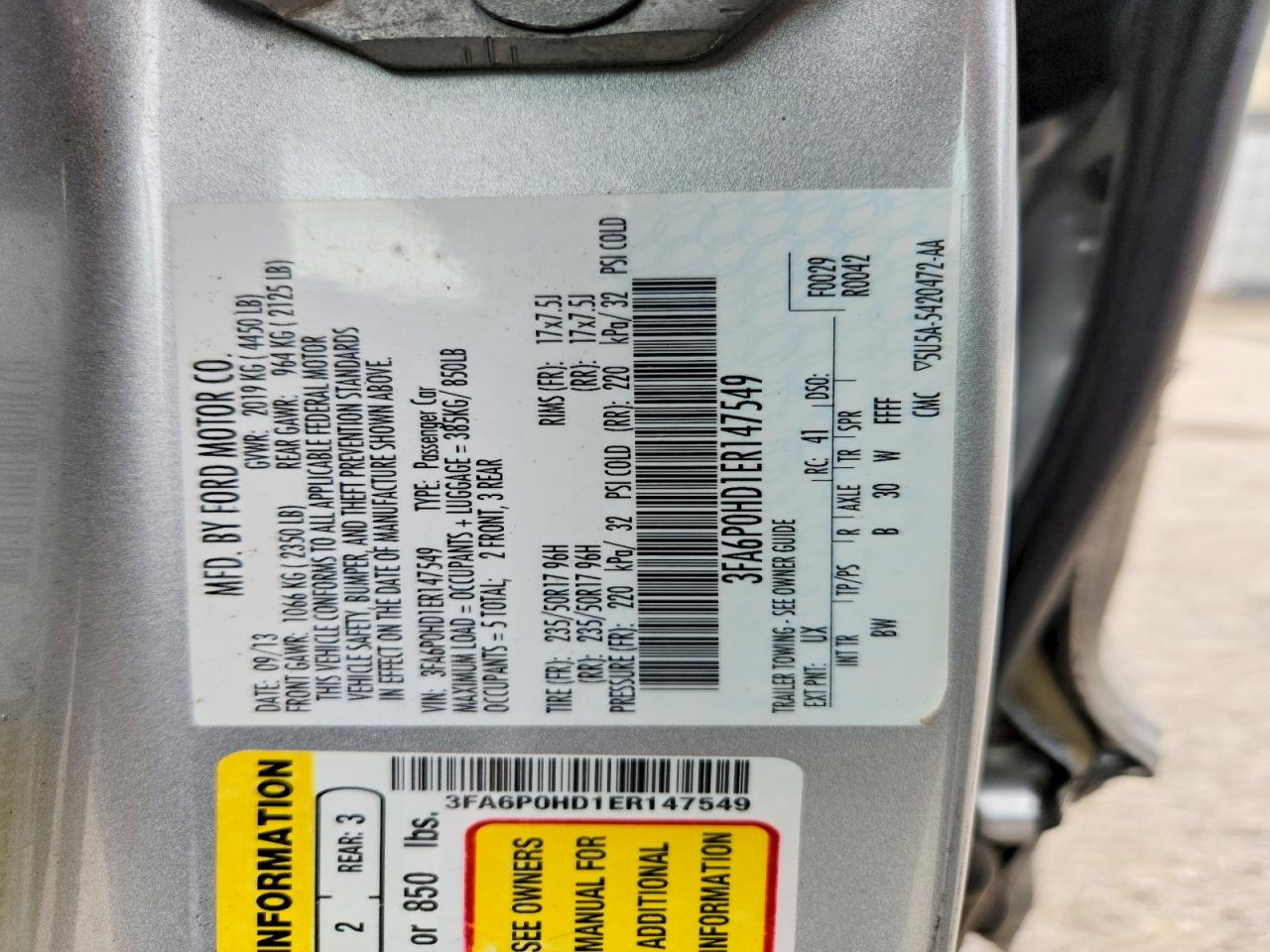 Ford Fusion Se