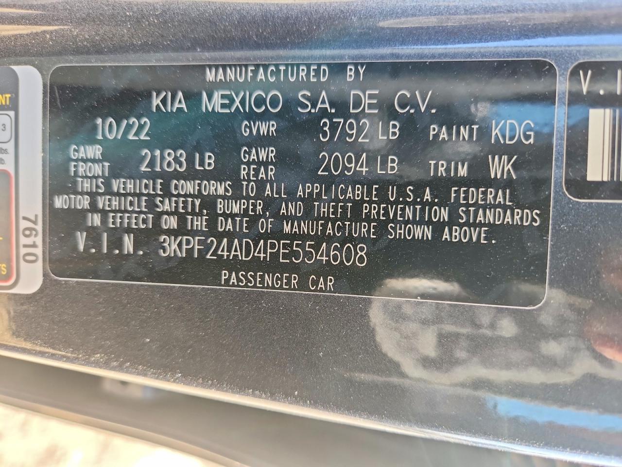 Kia Forte Lxs