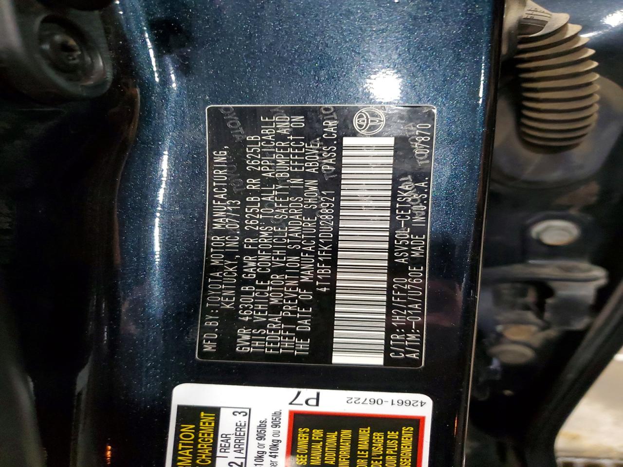 Toyota Camry Se