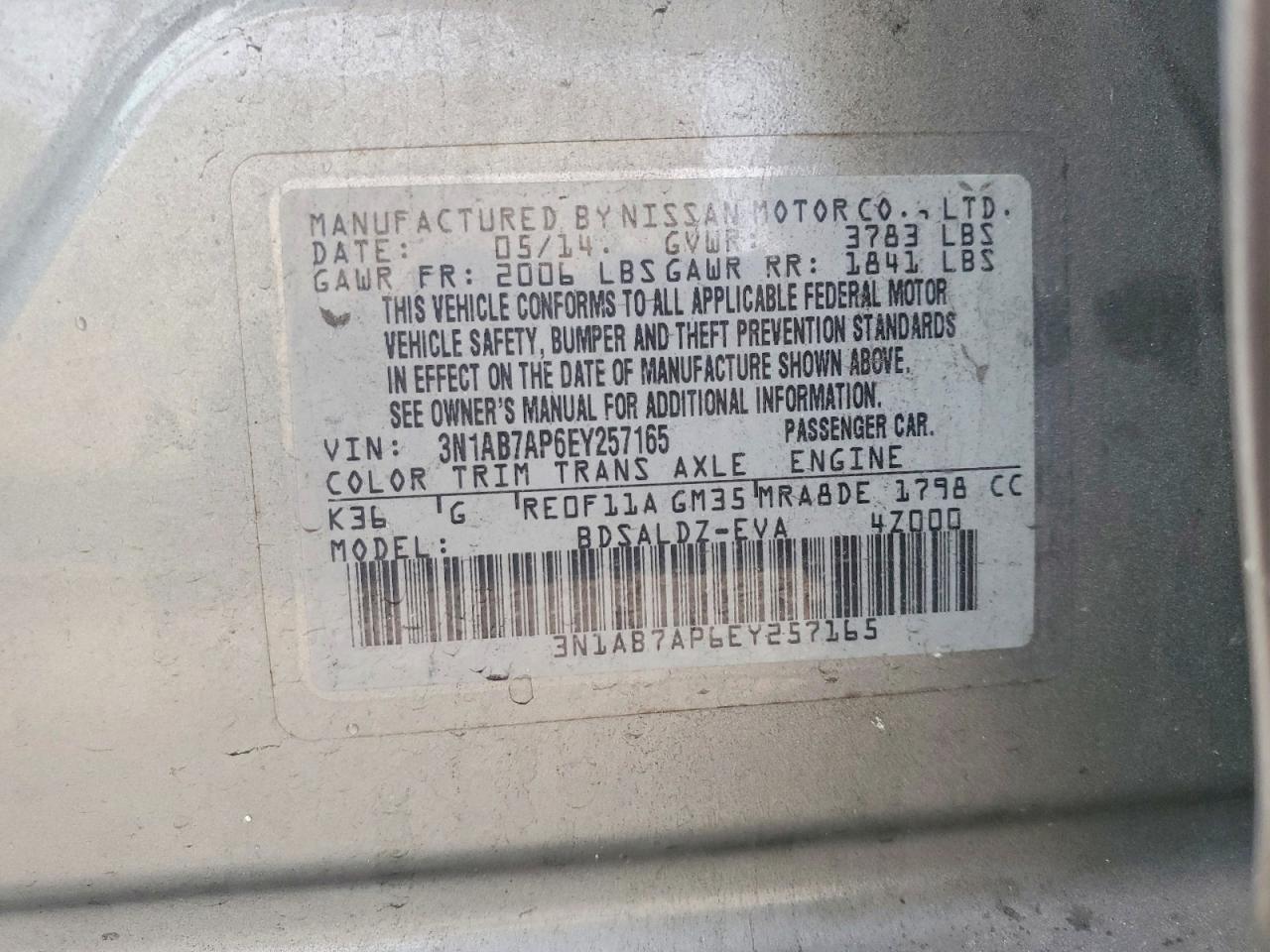 Nissan Sentra Sv