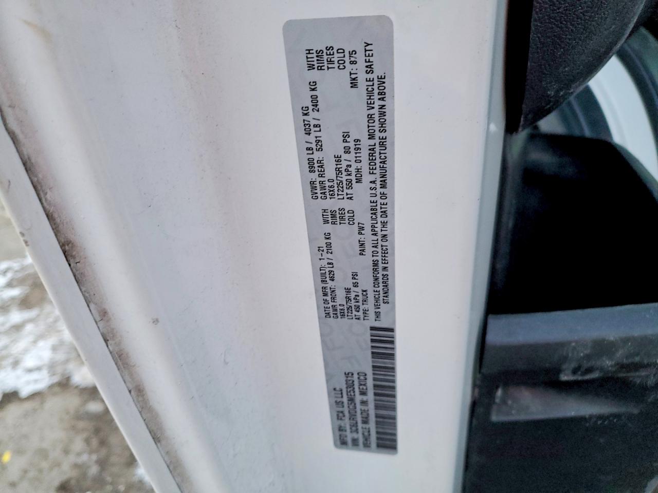 Ram Promaster 1500 High