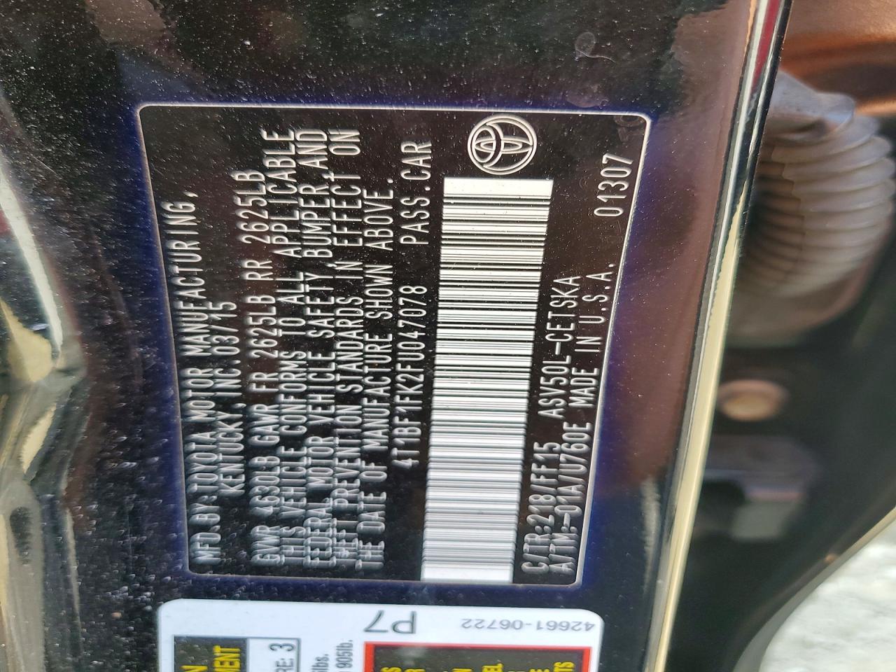 Toyota Camry Se