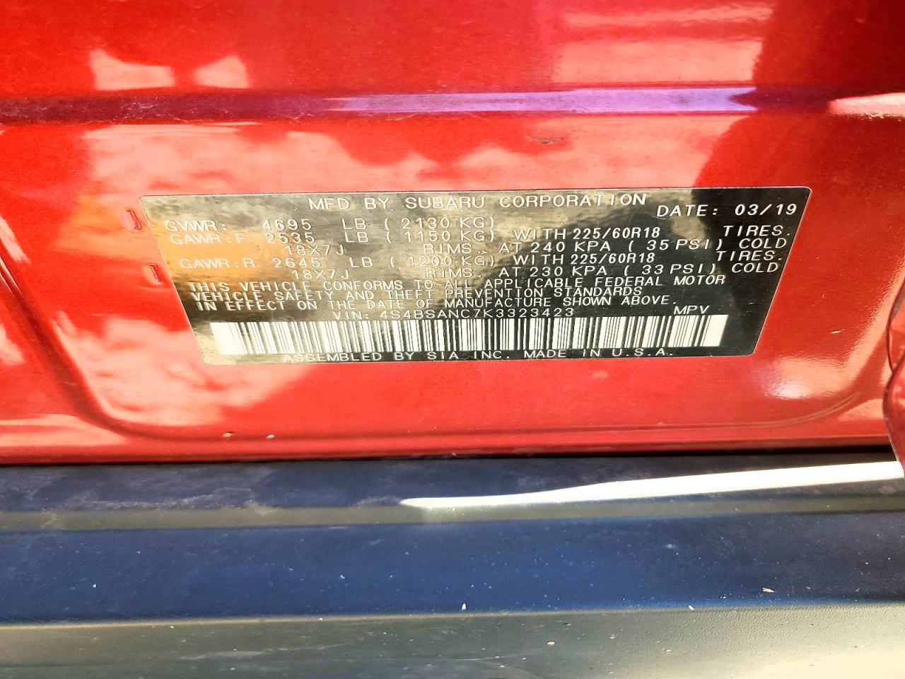 Subaru Outback 2.5i Limited
