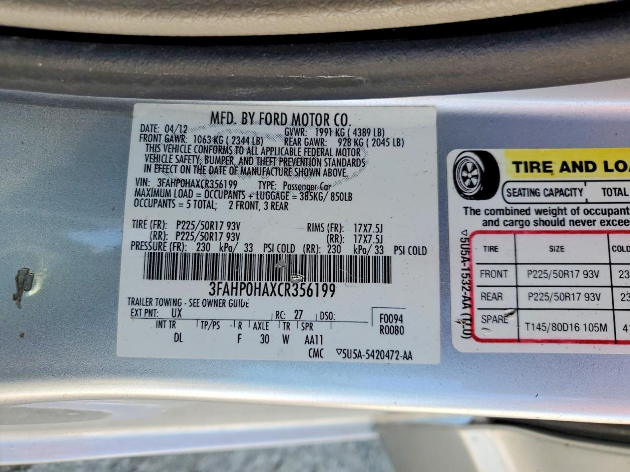 Ford Fusion Se