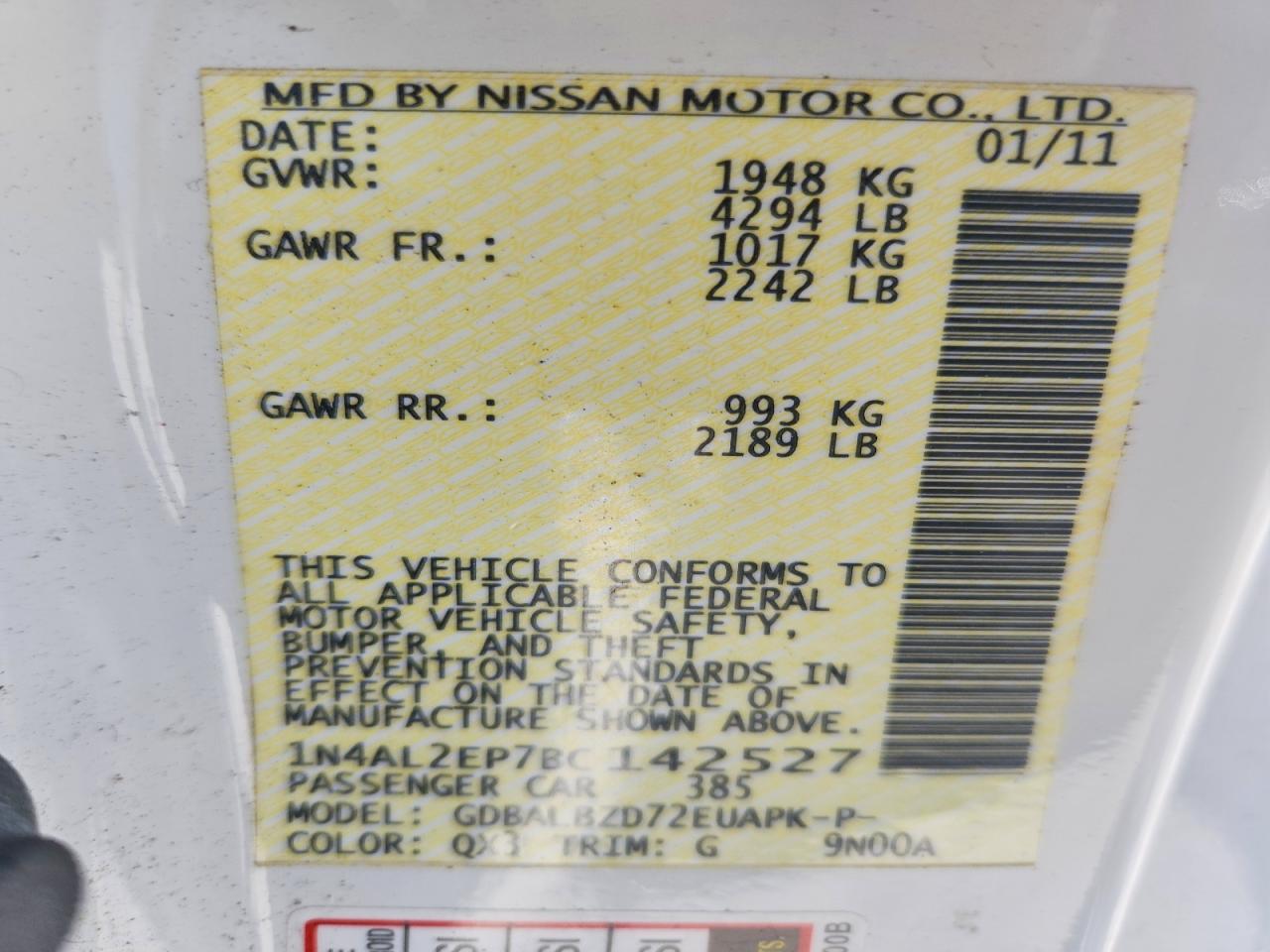 Nissan Altima 2.5 S