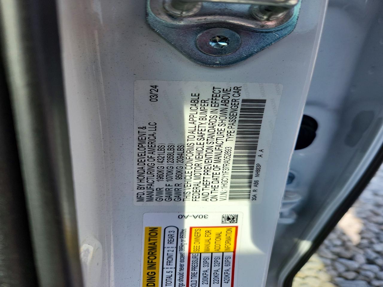 Honda Accord Ex