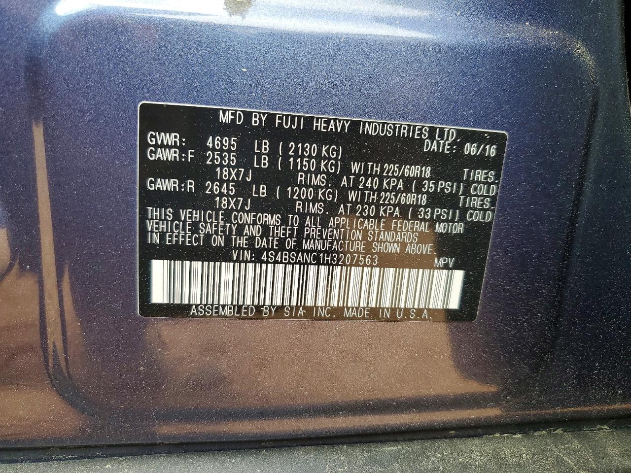 Subaru Outback 2.5i Limited