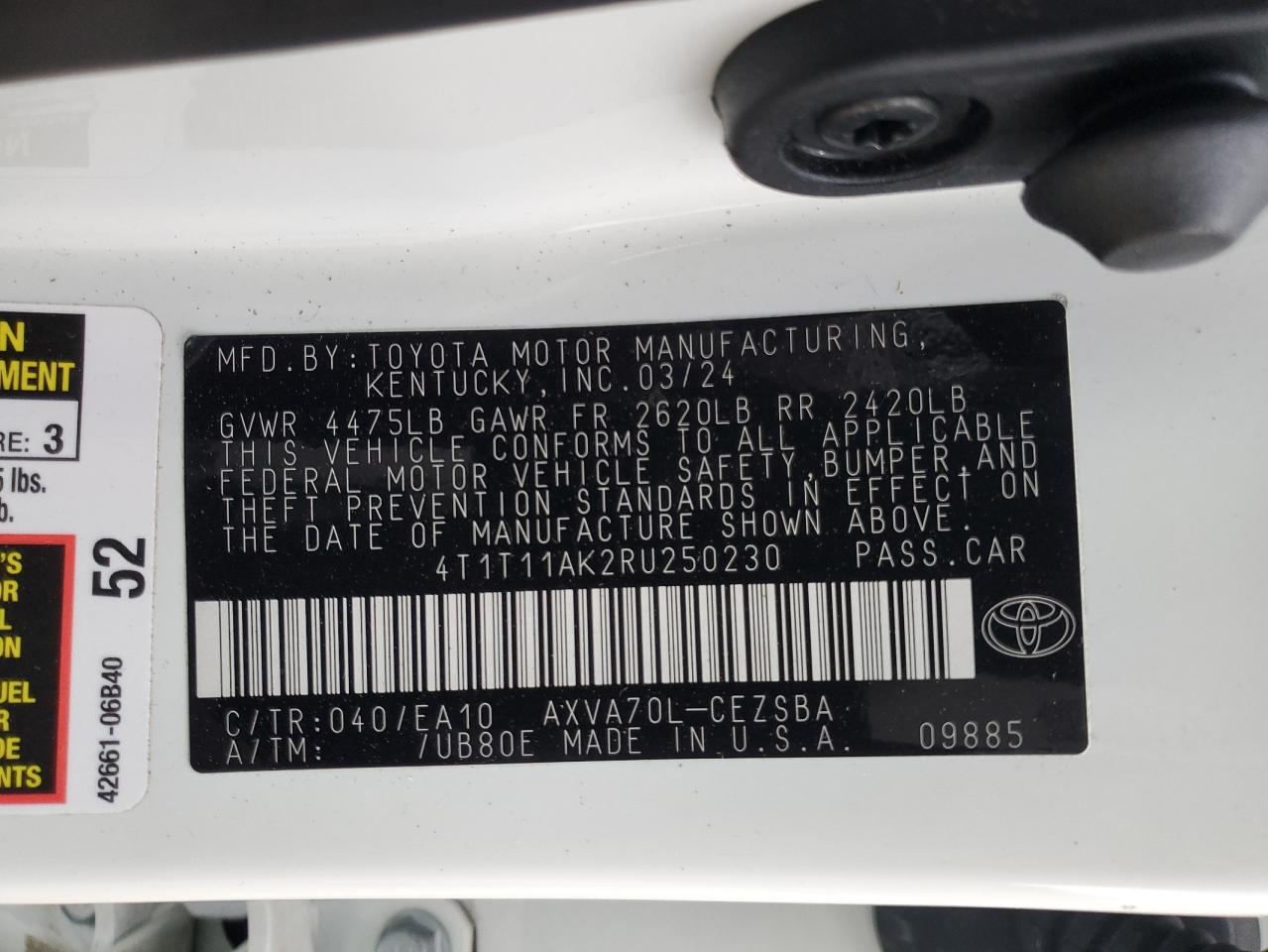 Toyota Camry Se