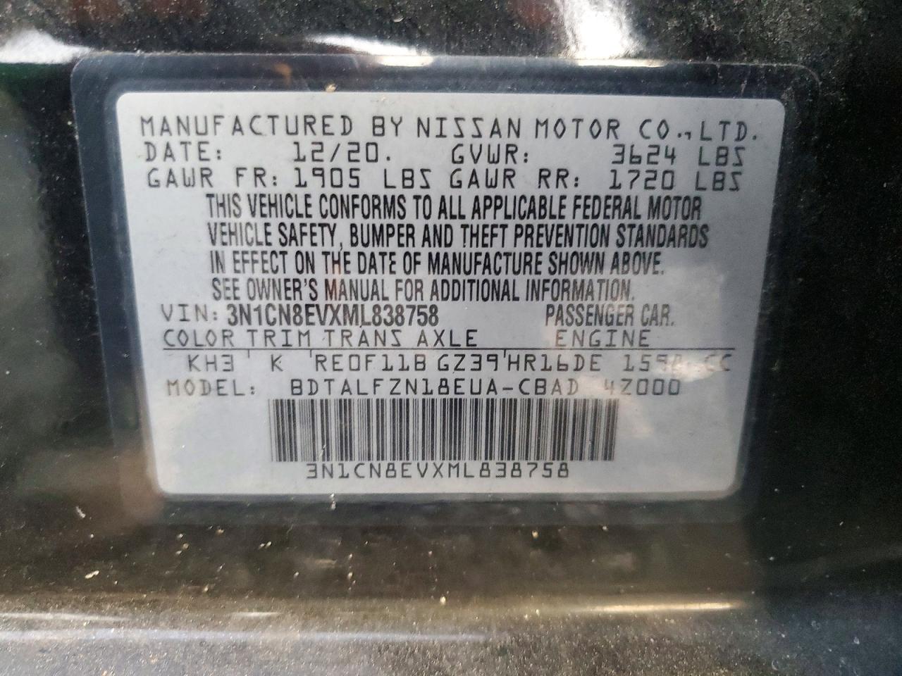 Nissan Versa Sv