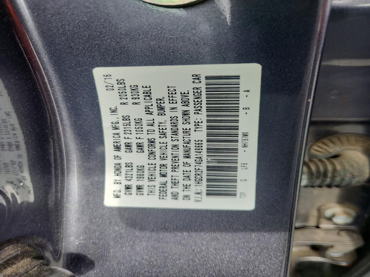 Honda Accord Ex