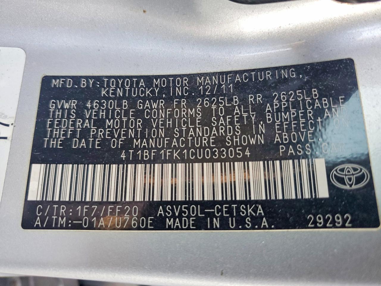 Toyota Camry Se