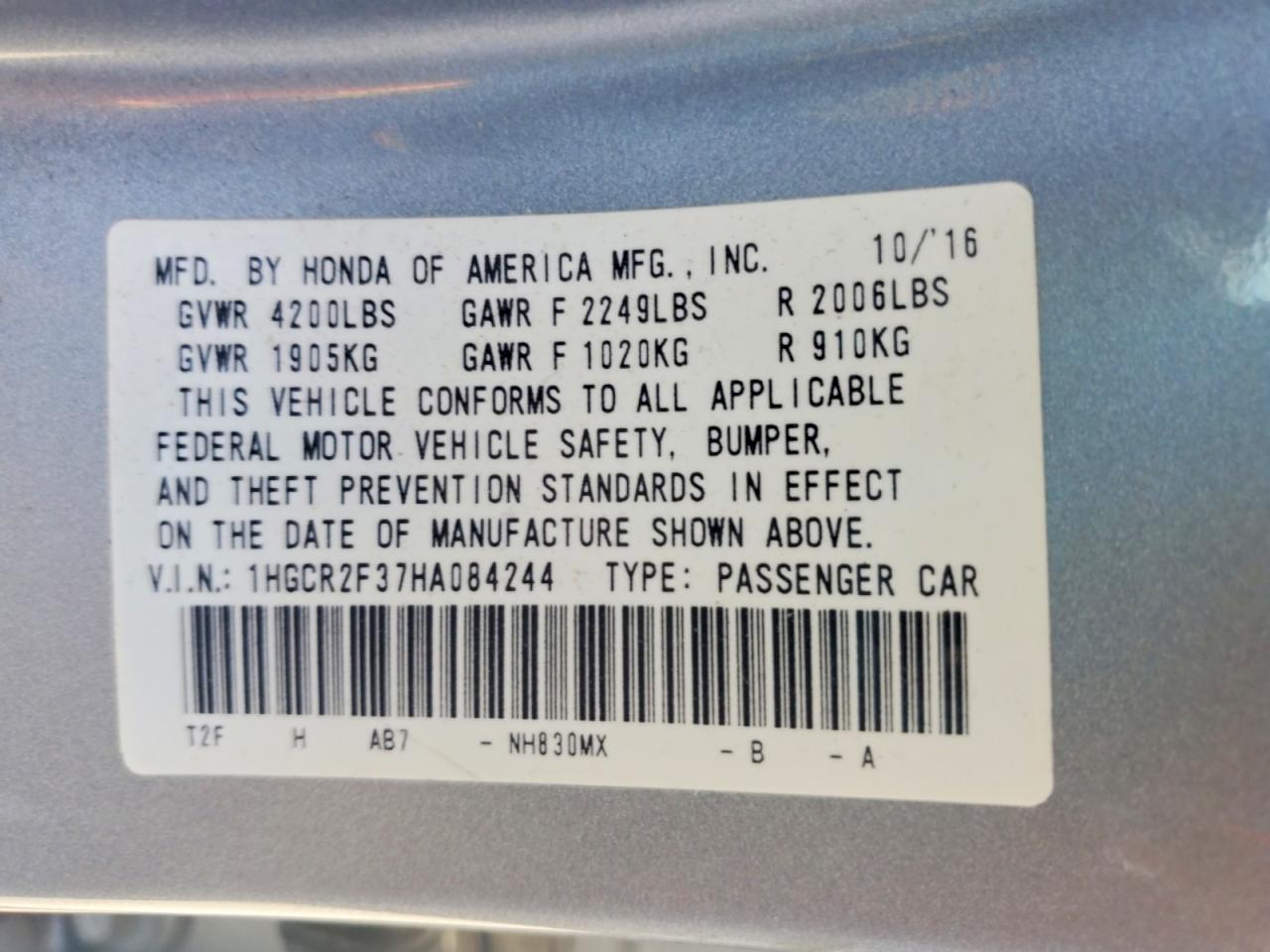 Honda Accord Lx