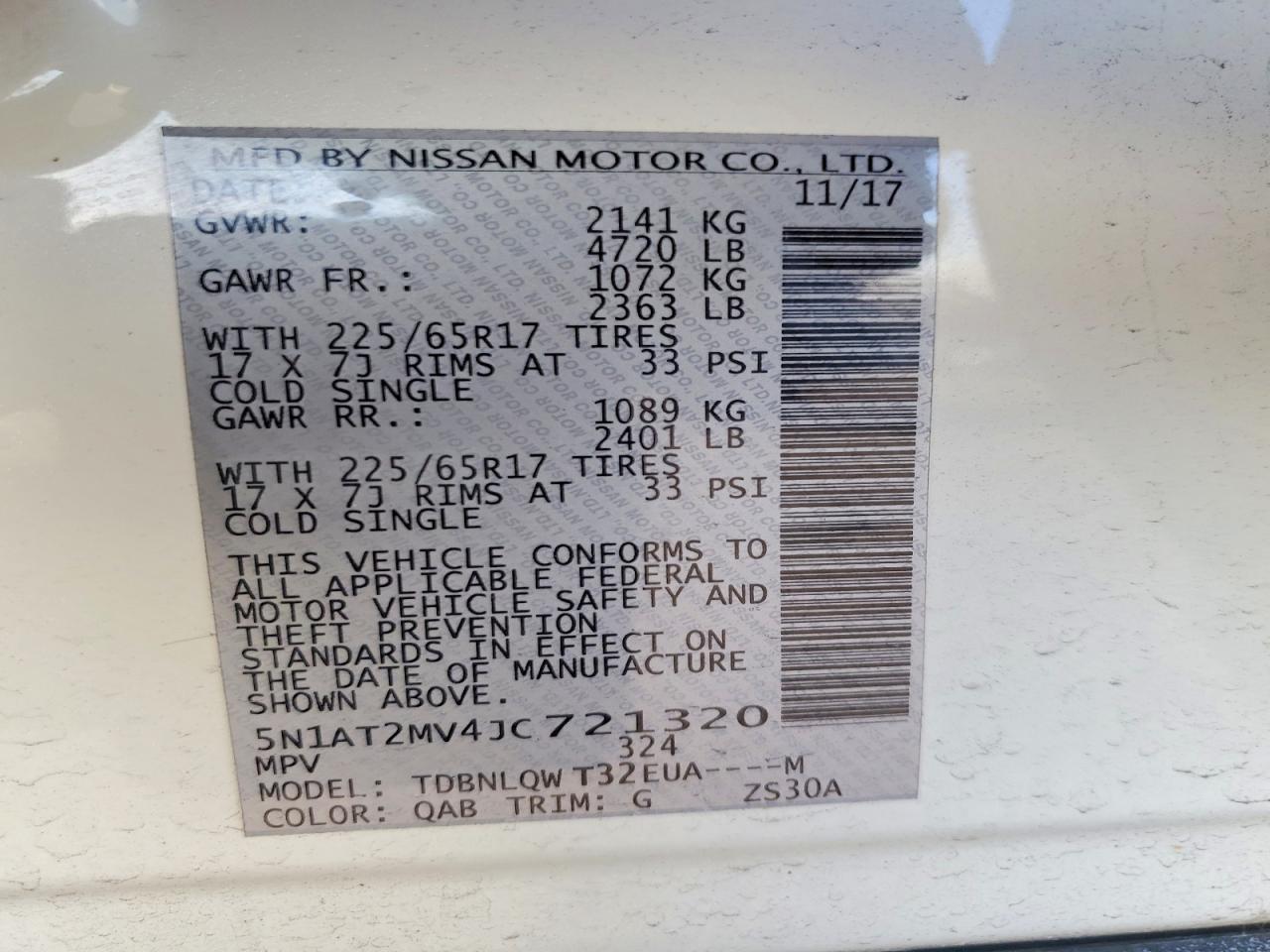 Nissan Rogue Sv