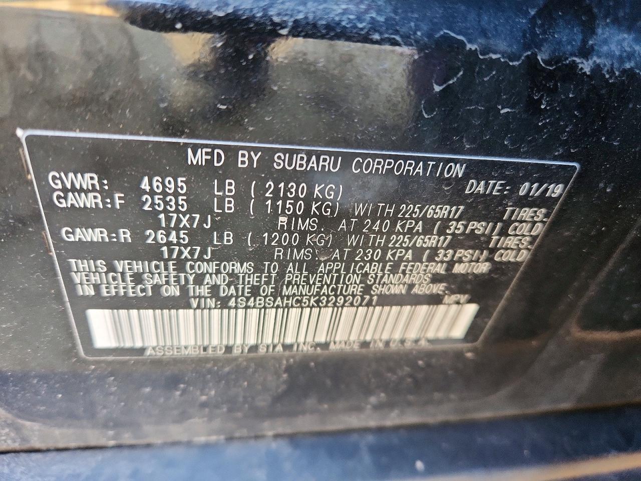 Subaru Outback 2.5i Premium