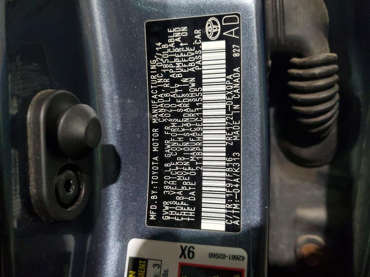 Toyota Corolla Le Eco