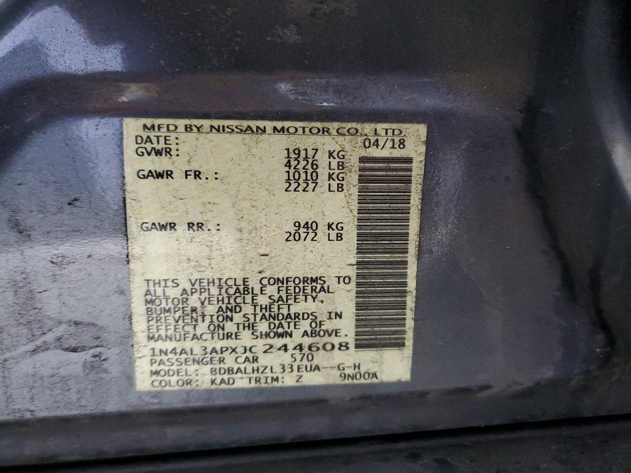 Nissan Altima 2.5 Sr