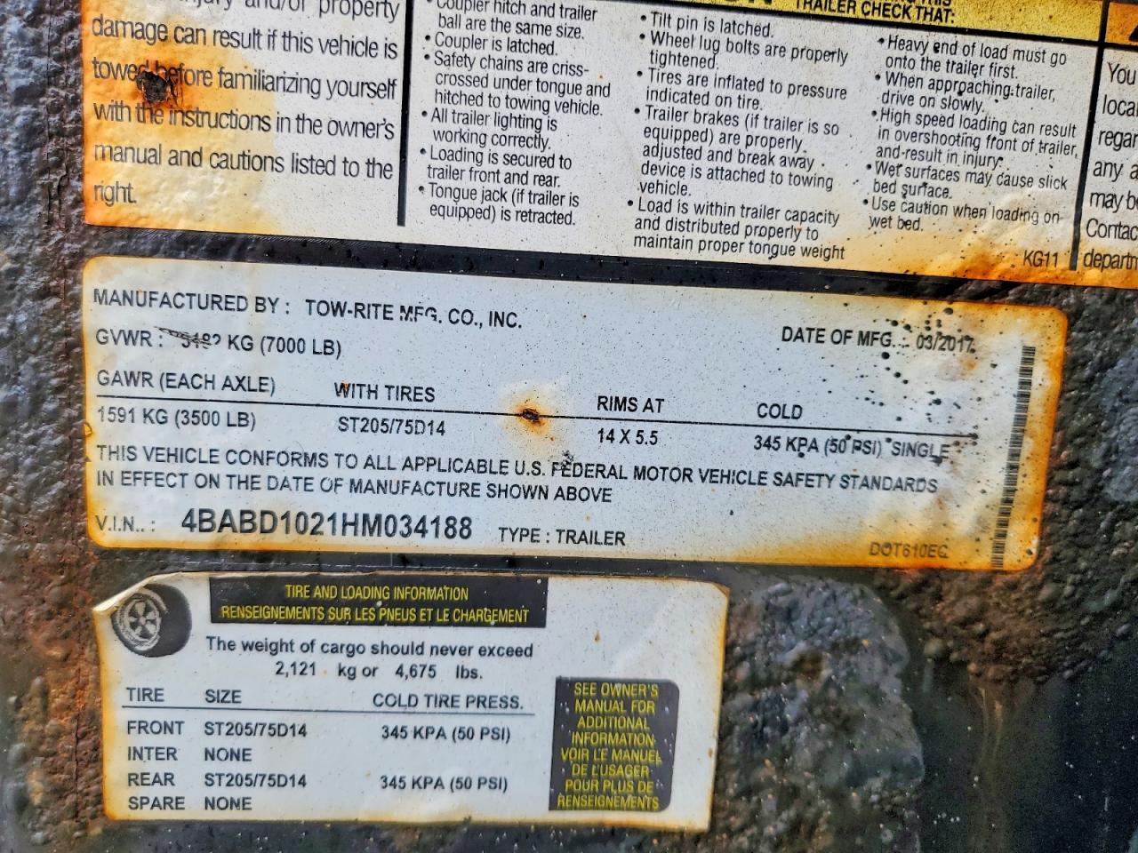 Tow rite Trailers