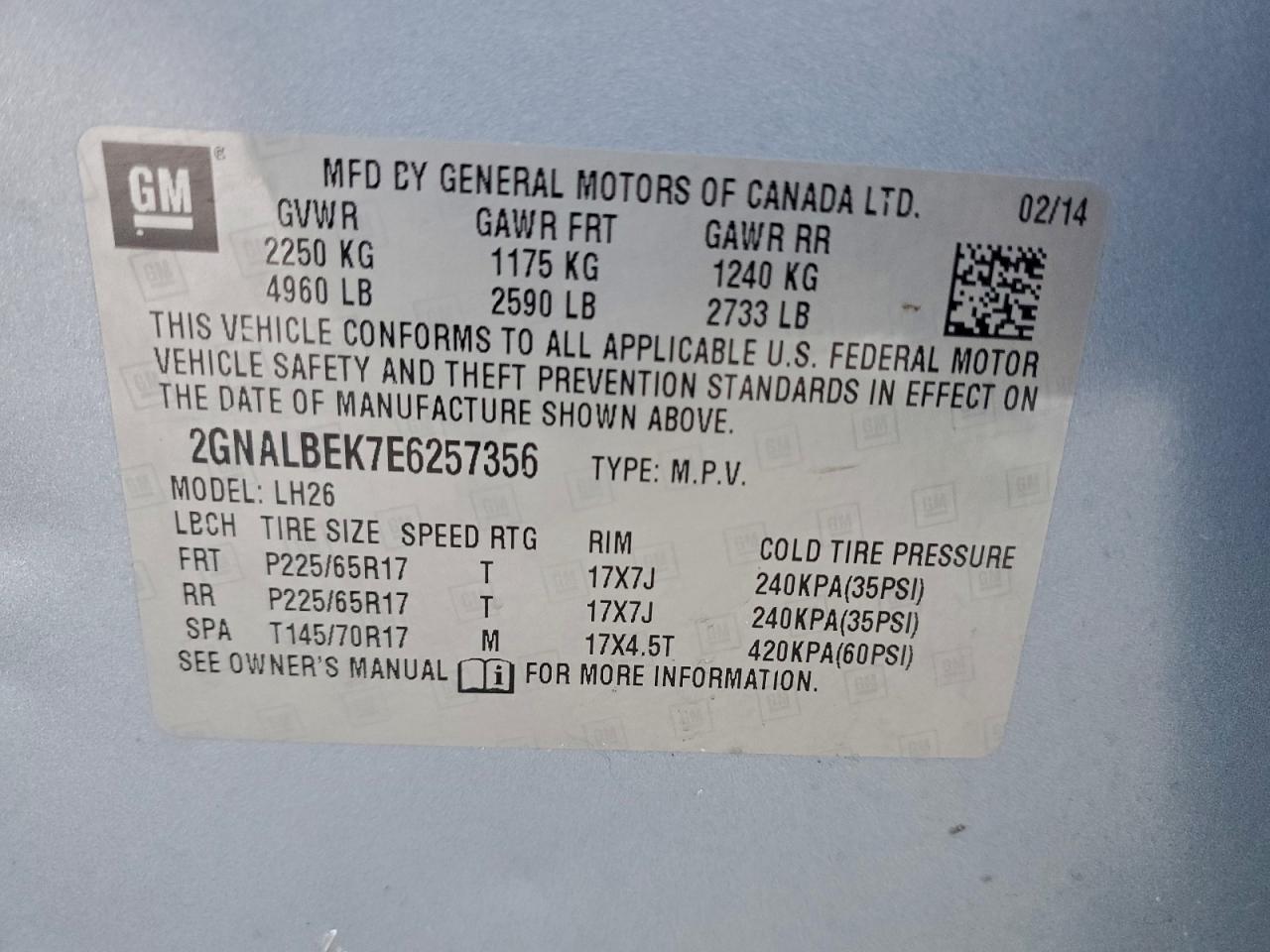 Chevrolet Equinox Lt