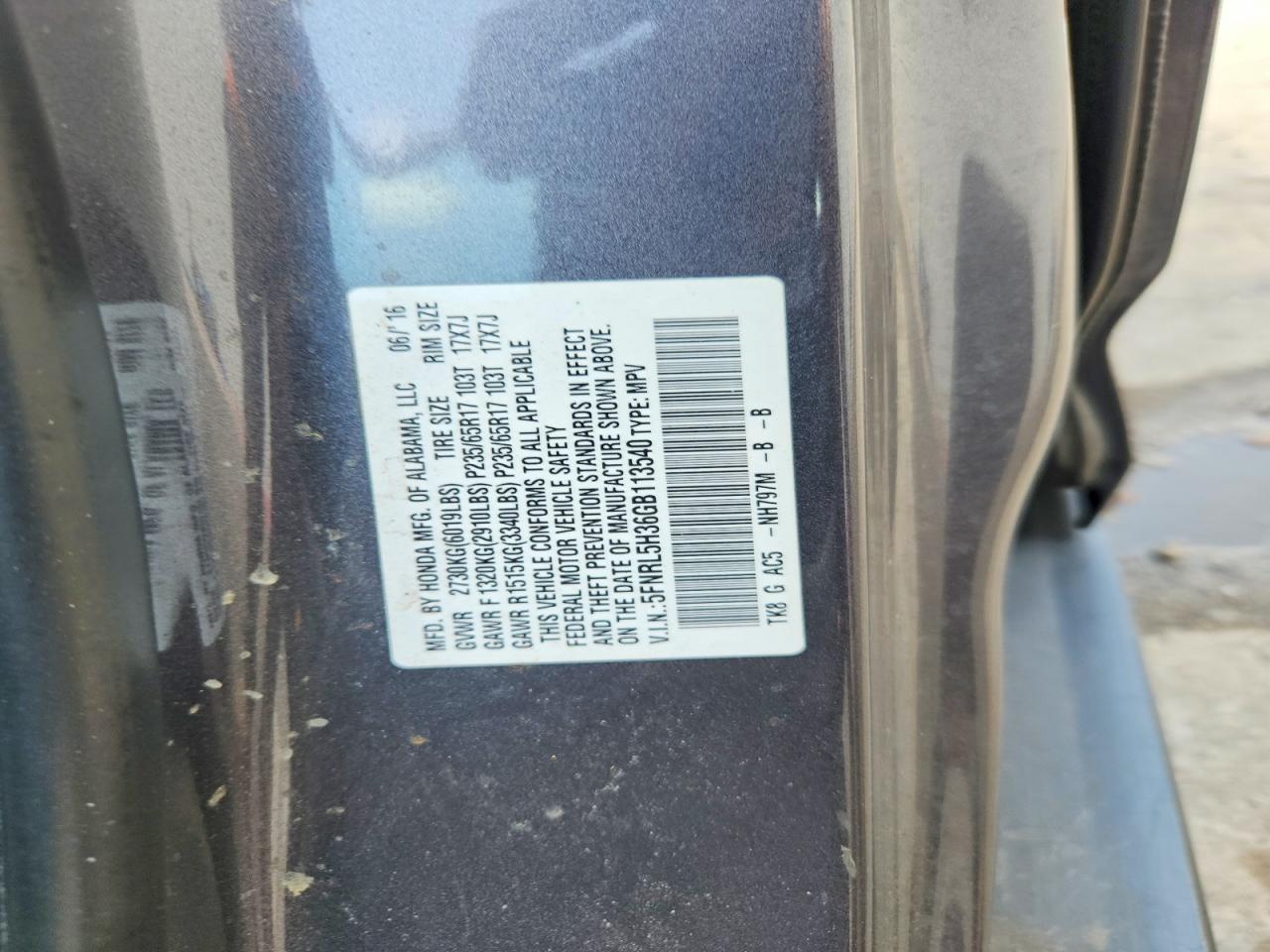 Honda Odyssey Se