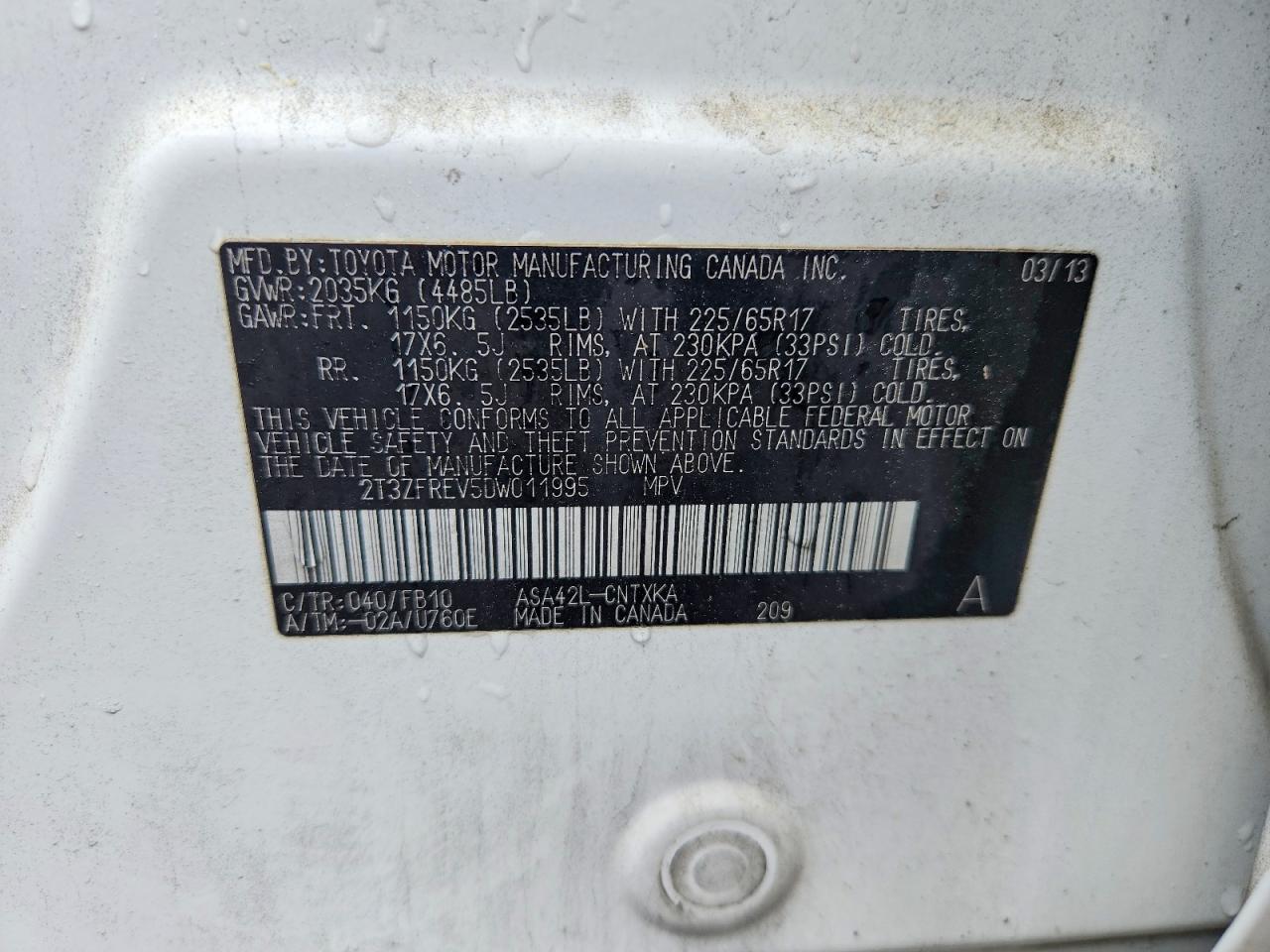 Toyota RAV4 Le