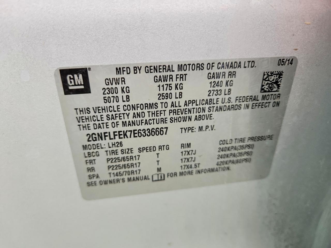 Chevrolet Equinox Lt