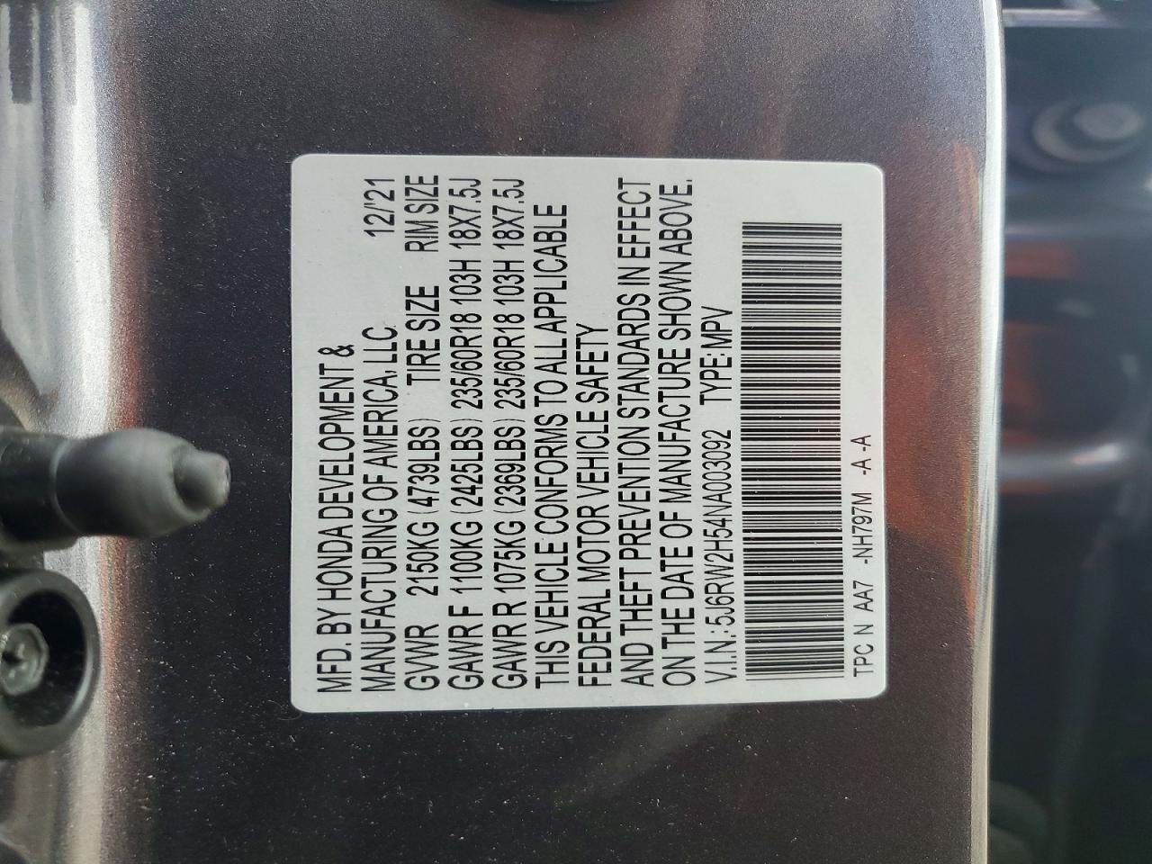 Honda Crv Ex