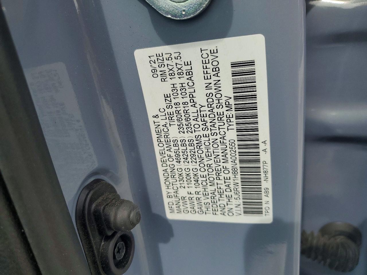 Honda Crv Exl