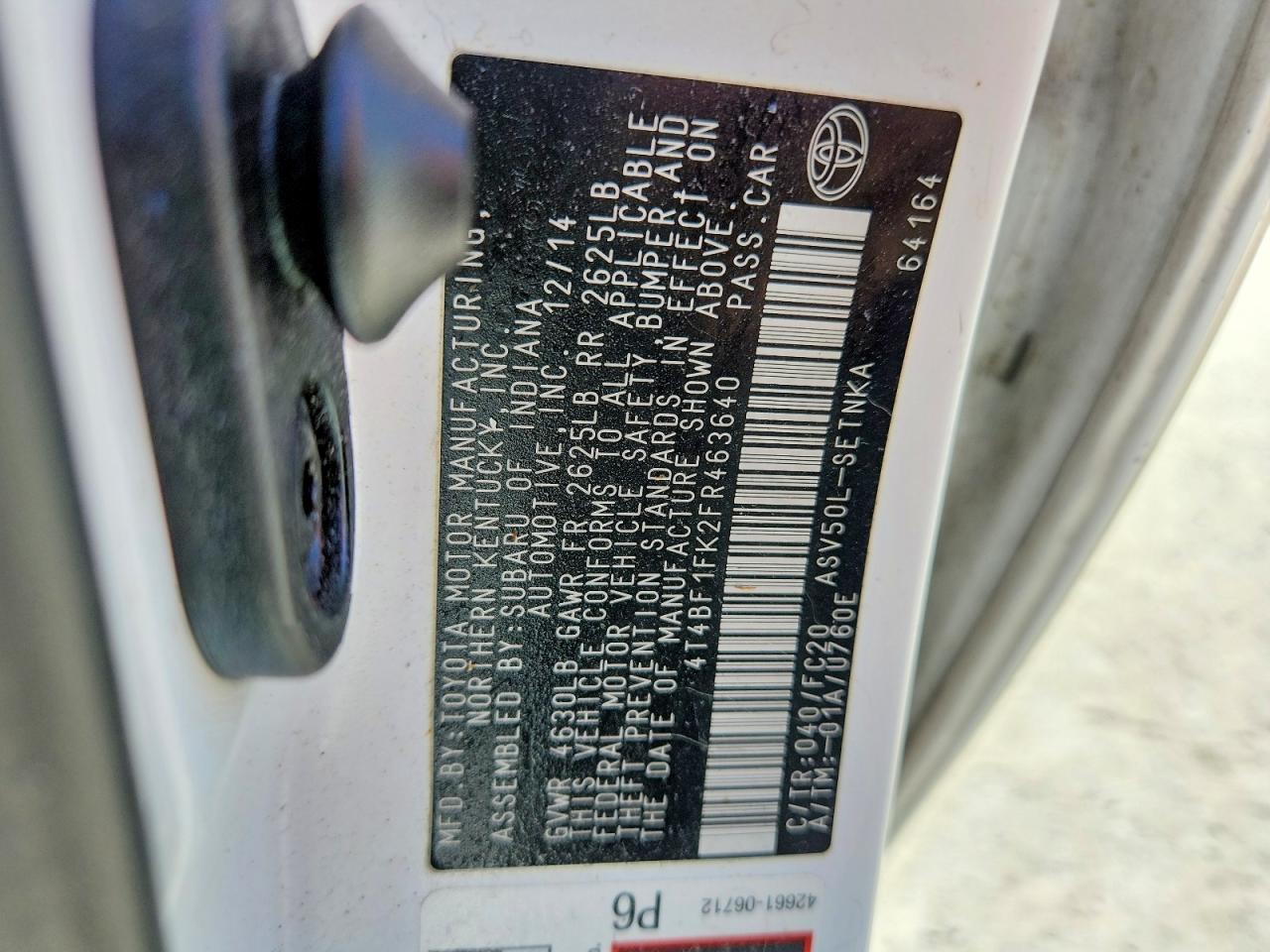 Toyota Camry Le