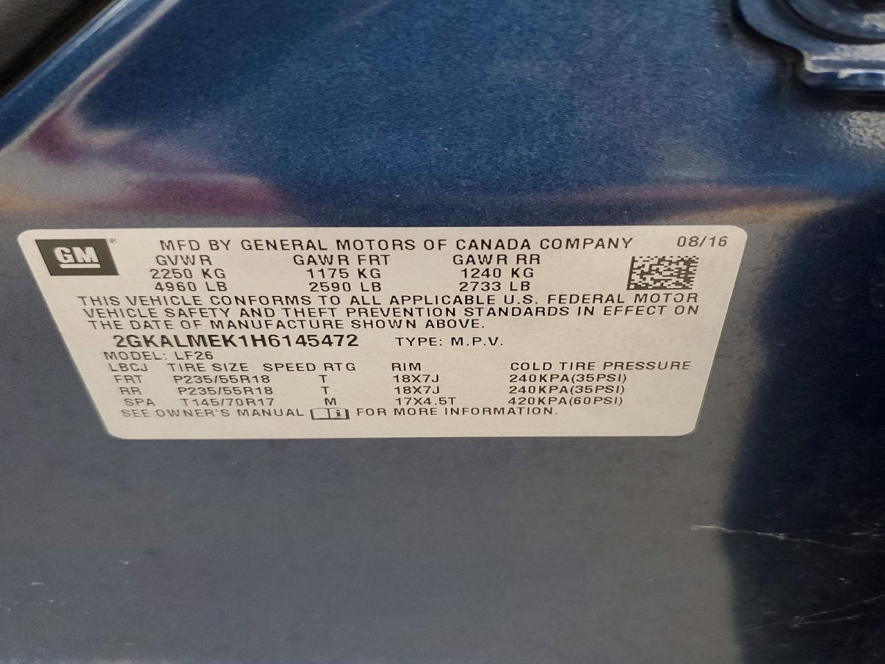 GMC Terrain Sle