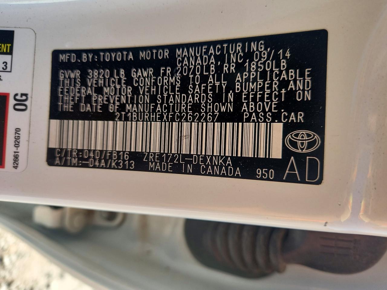 Toyota Corolla Le