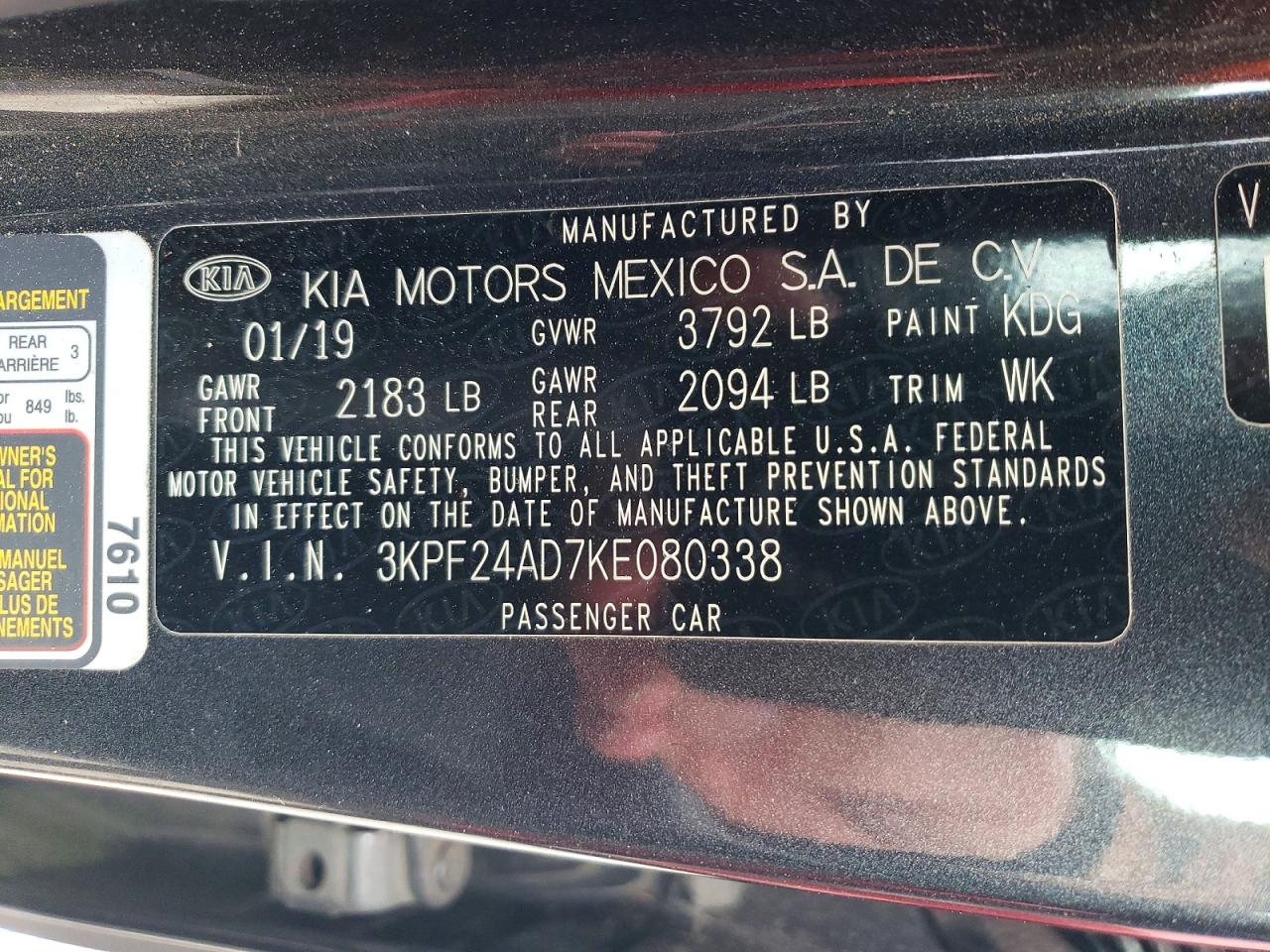 Kia Forte Lxs