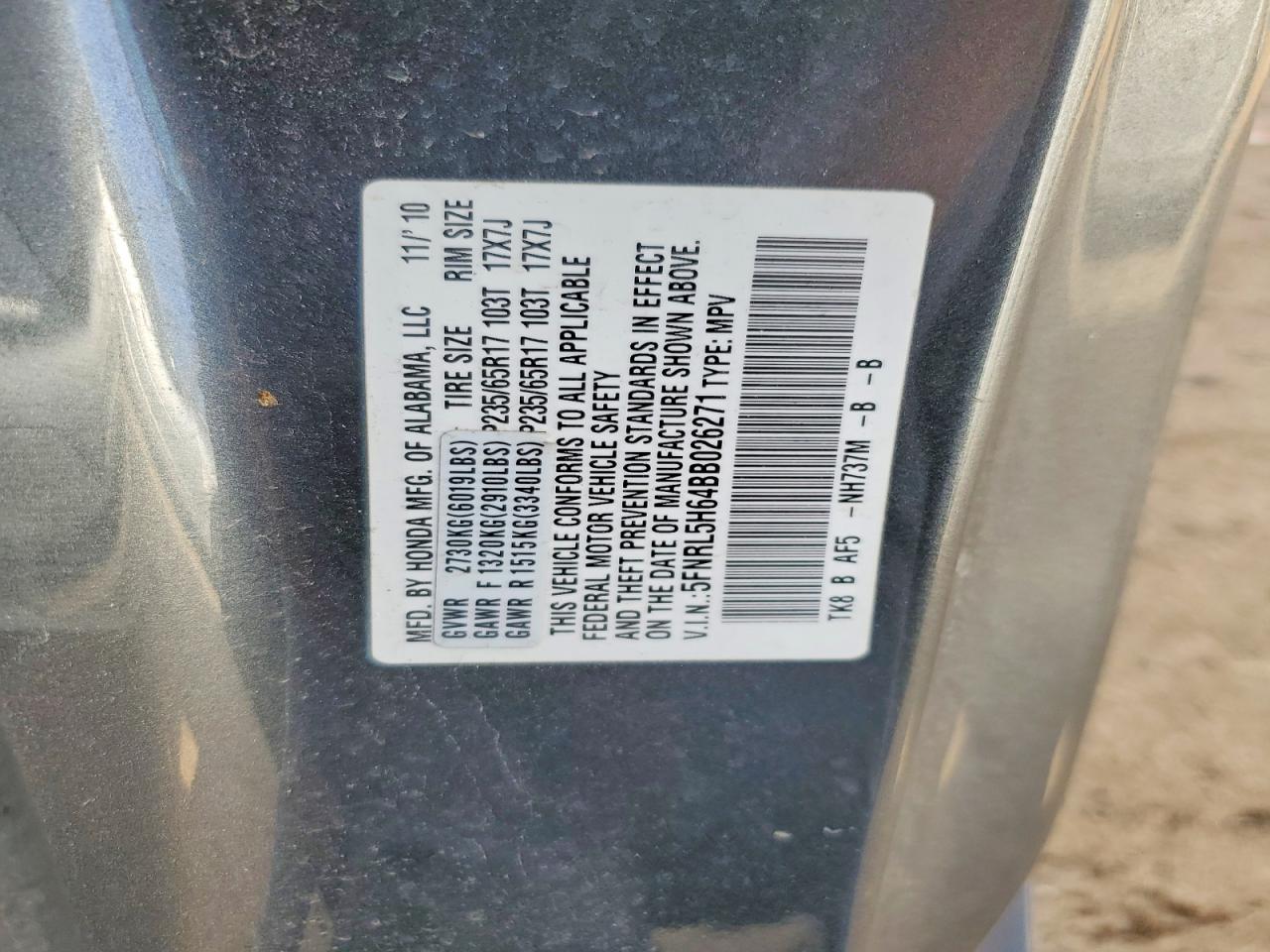 Honda Odyssey Exl