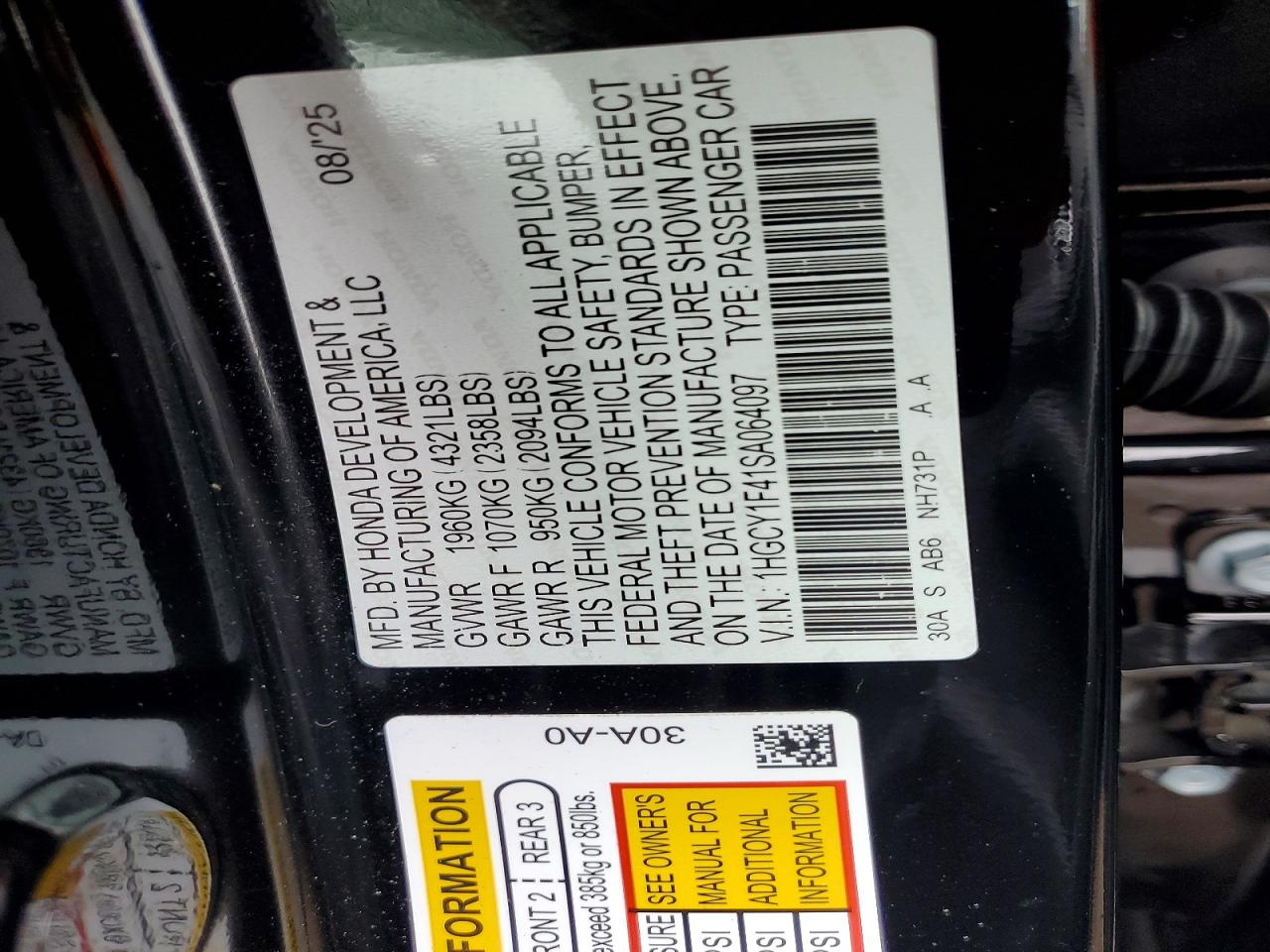 Honda Accord Se