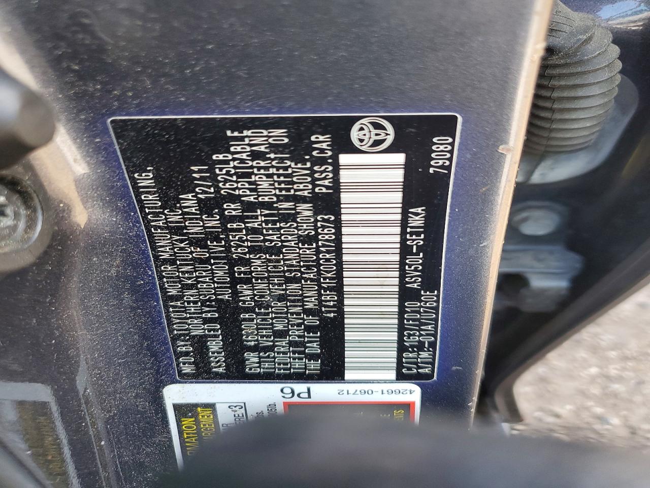 Toyota Camry Le
