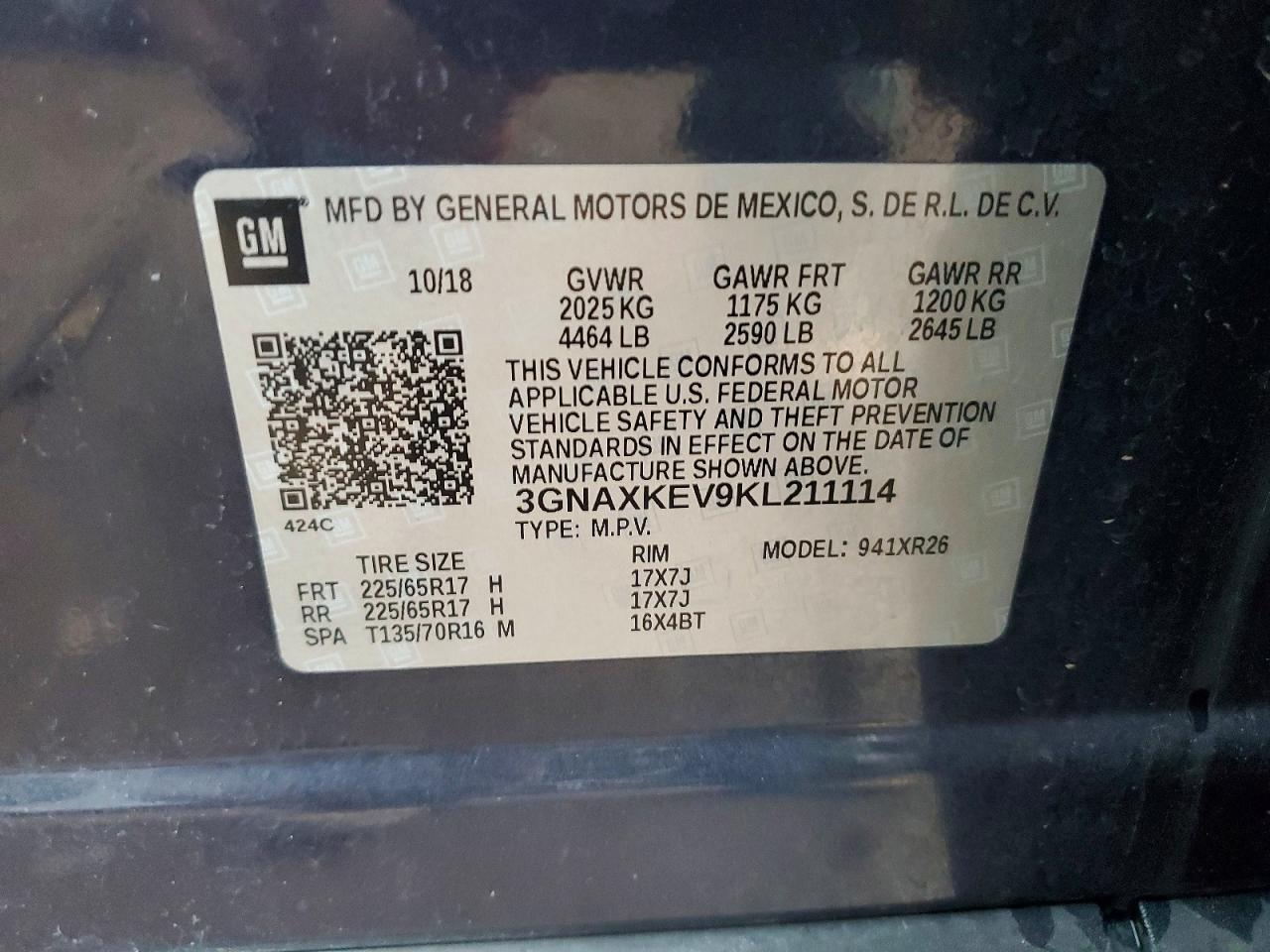 Chevrolet Equinox Lt