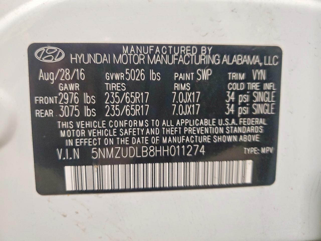 Hyundai SANTA FE 2.4l