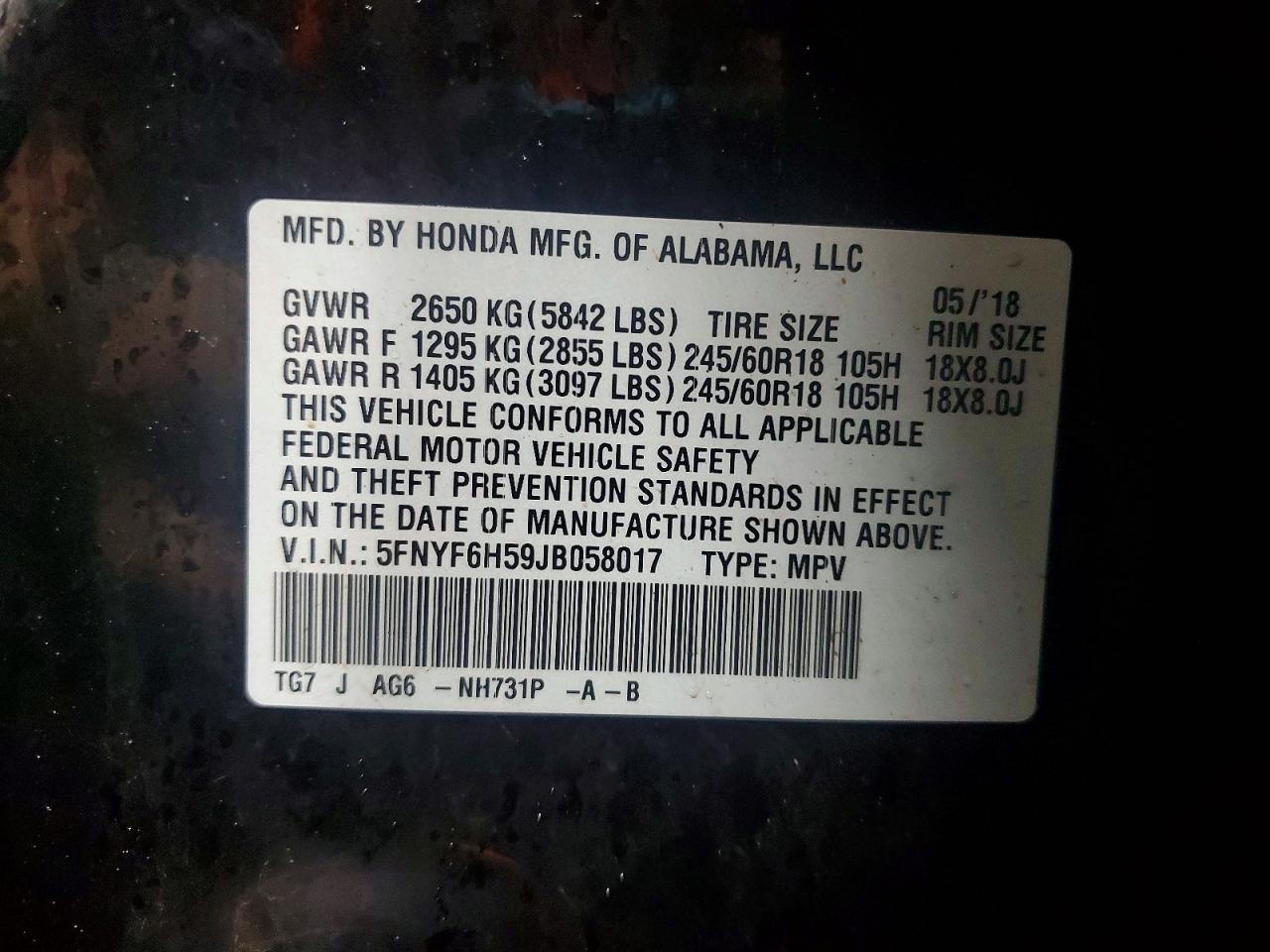 Honda Pilot Exl