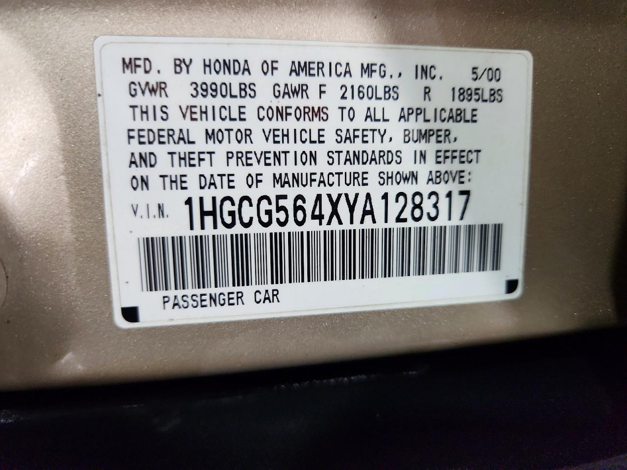 Honda Accord Lx