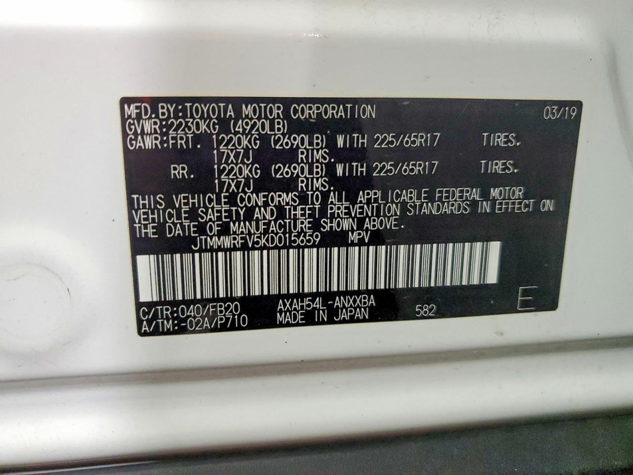Toyota RAV4 Le