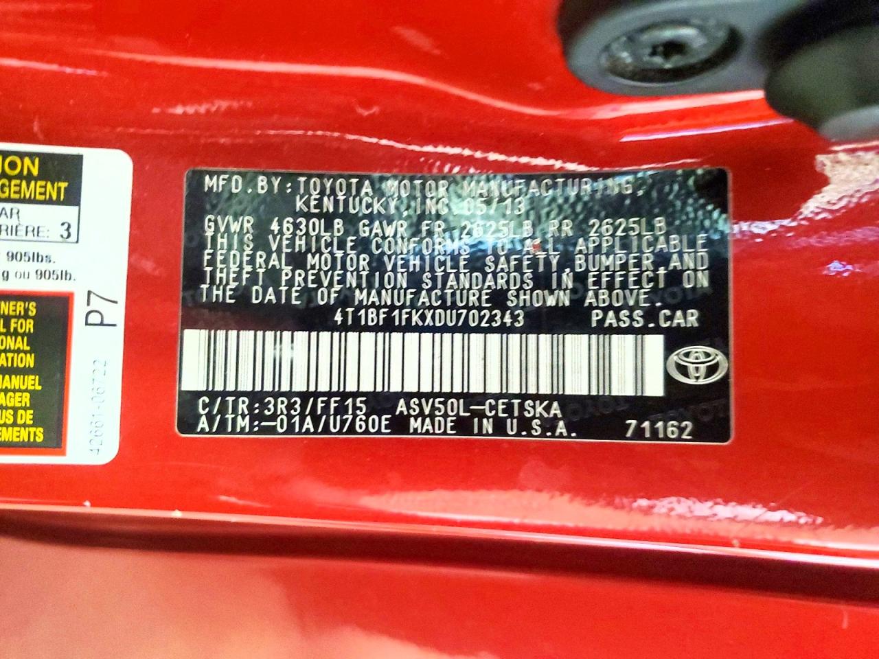 Toyota Camry Se