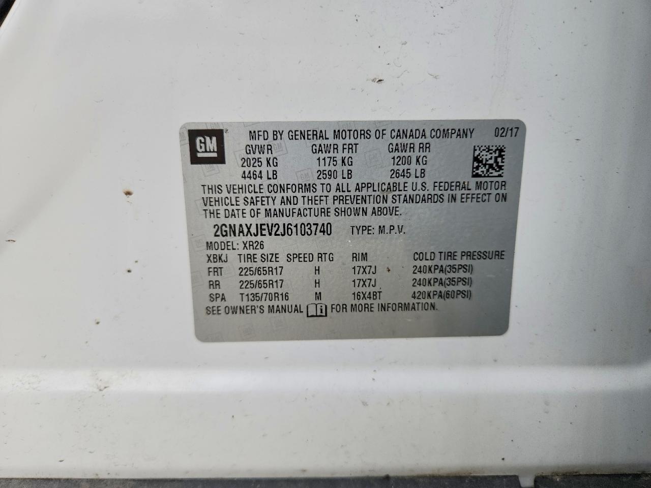 Chevrolet Equinox Lt